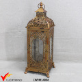 Vintage Gold Metal Glass Wholesale Lanterne marocaine